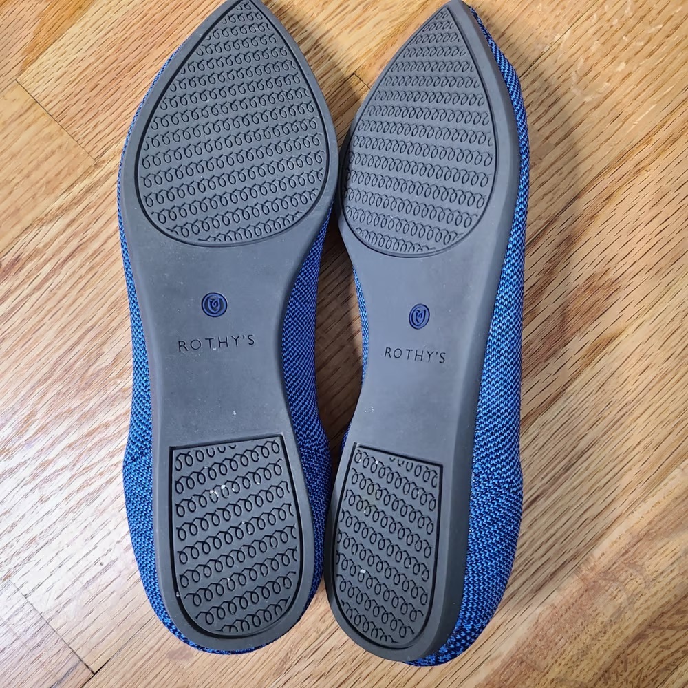 Rothy’s The Point Pattern Lapis Python Blue Size … - image 4